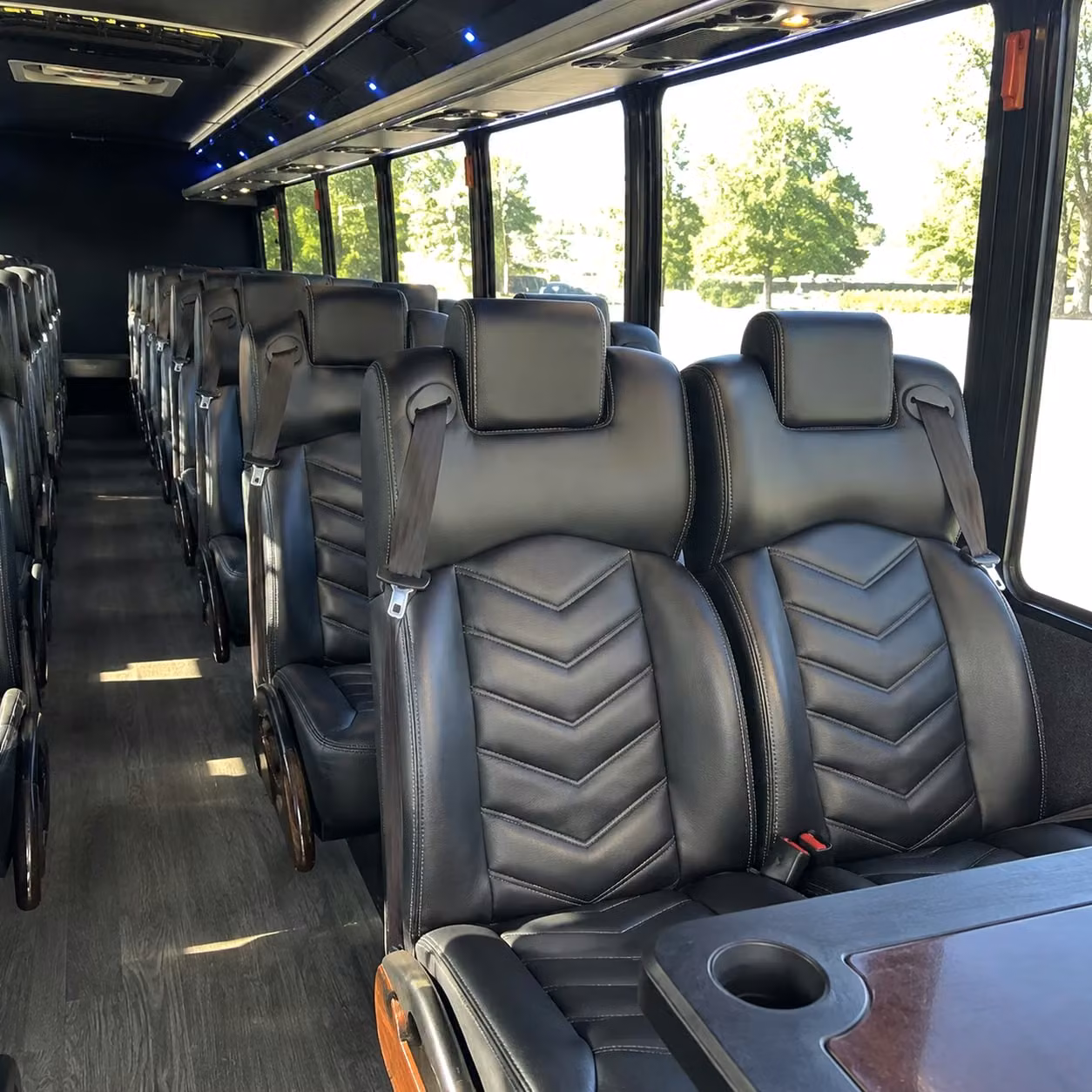 28 passenger minibus inside