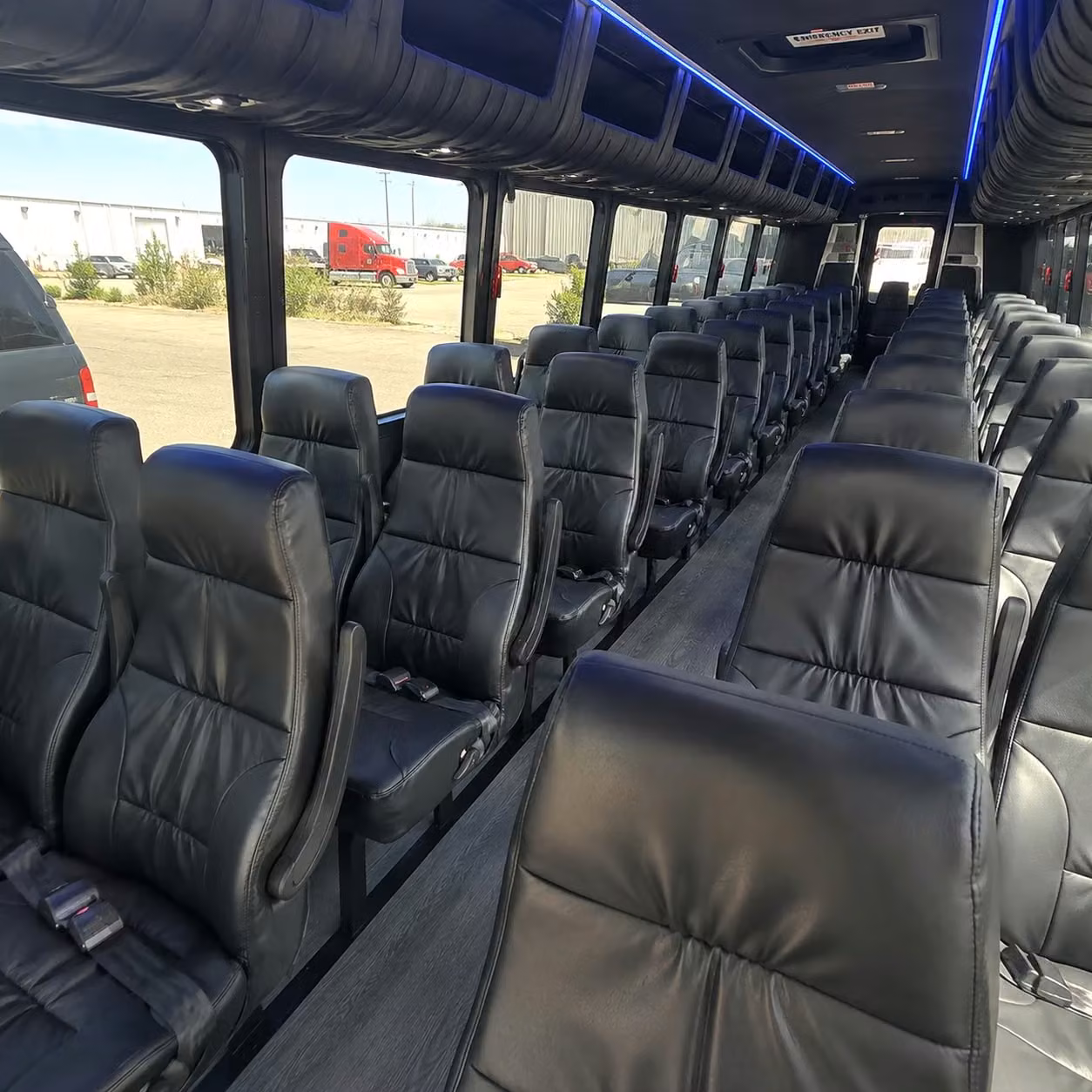 28 passenger minibus interior