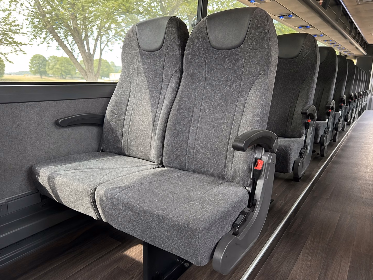 arlington charter bus interior